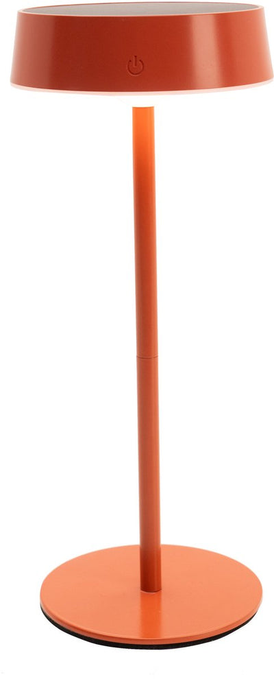 Lámpara de mesa Eglo simeri - recargable (hasta 22 horas de luz) - solar - 31 cm - rojo ladrillo naranja cálido - inalámbrica - regulable - interior y exterior