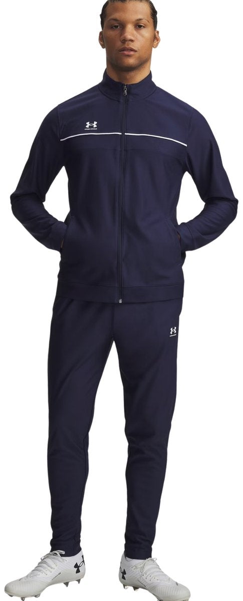 Under armour ua m challenger tracksuit-blu heren trainingspak - midnight navy - wit