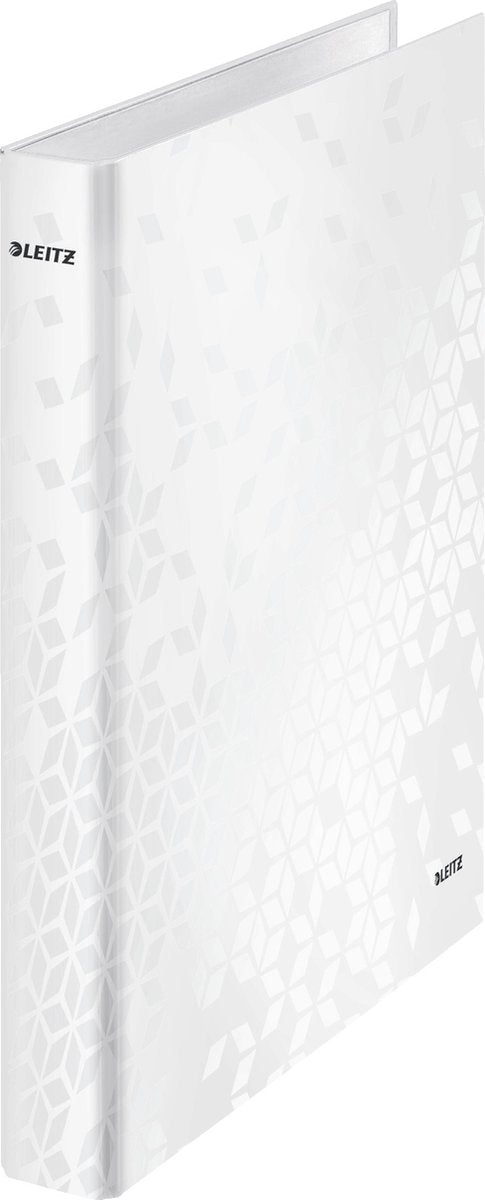 Raccoglitore ad anelli Leitz wow A4 - 2 anelli - larghezza dorso 25 mm con 2 anelli a D - bianco