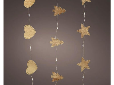 Illuminazione micro LED Lumineo con decorazione in legno