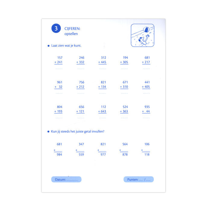Holiday practice leaves repeat exercises language and arithmetic