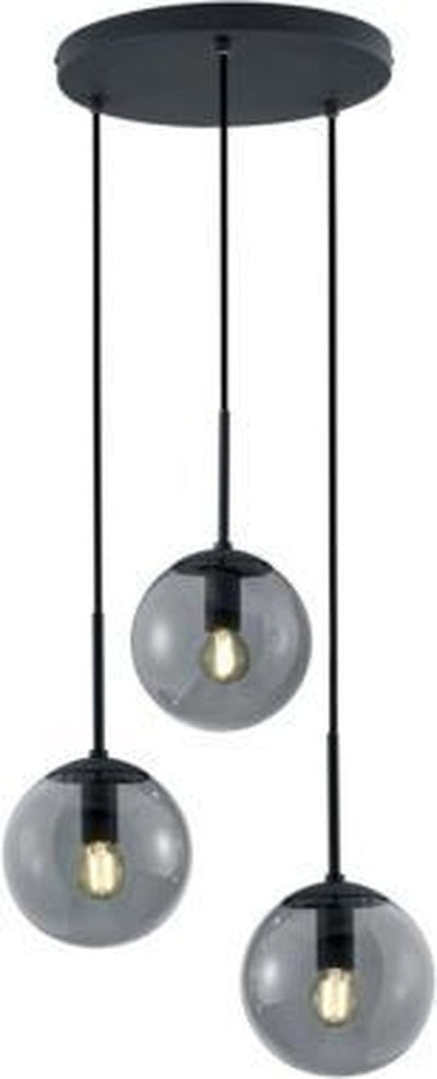 Lámpara colgante Trio balini - antracita - excl. 3x e14 - máx. 28w
