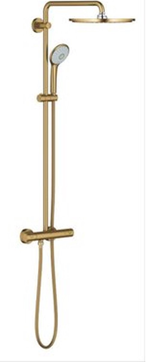 Grohe euphoria xxl 310 regendouche - ã¸ 31 cm - met thermostaatkraan - cool sunrise geborsteld (mat goud) - 26075gn0
