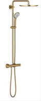 Grohe euphoria xxl 310 regendouche - ã¸ 31 cm - met thermostaatkraan - cool sunrise geborsteld (mat goud) - 26075gn0