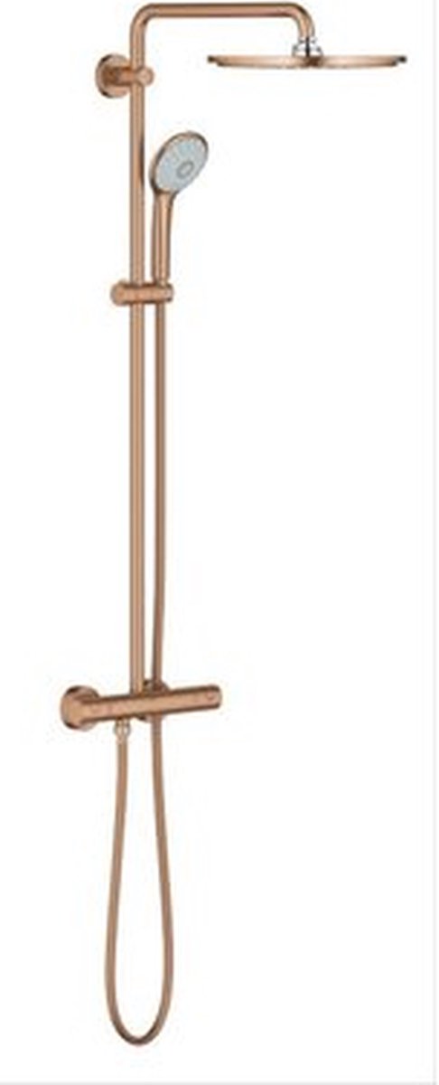 Grohe euphoria xxl 310 douchesysteem - regendouche - ø 31cm - met thermostaatkraan - geborsteld warm sunset (mat brons)