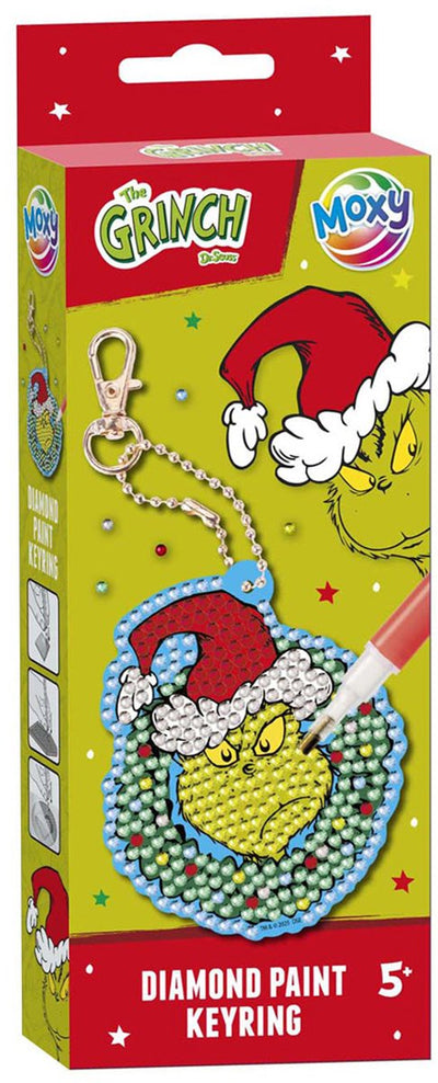 Portachiavi con pittura a diamante del gruppo artigianale creativo Il Grinch