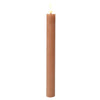 Juego de velas Lumineo llama LED 24cm marrón 2 piezas