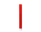 Lumineo led dinerkaarsen 2-delig met flikkerende vlam kerstrood dia.2x24,5cm was met 6 uur timer - afbeelding 2