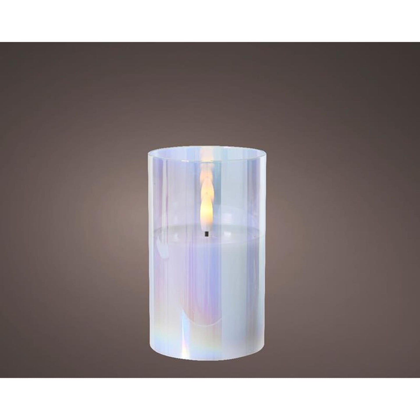 Vela Lumineo LED de cristal iridiscente 12,5cm