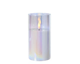 Vela Lumineo LED en vidrio iridiscente 15cm - afbeelding 2