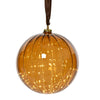 Bola Lumineo LED cristal dia 10cm marrón blanco cálido