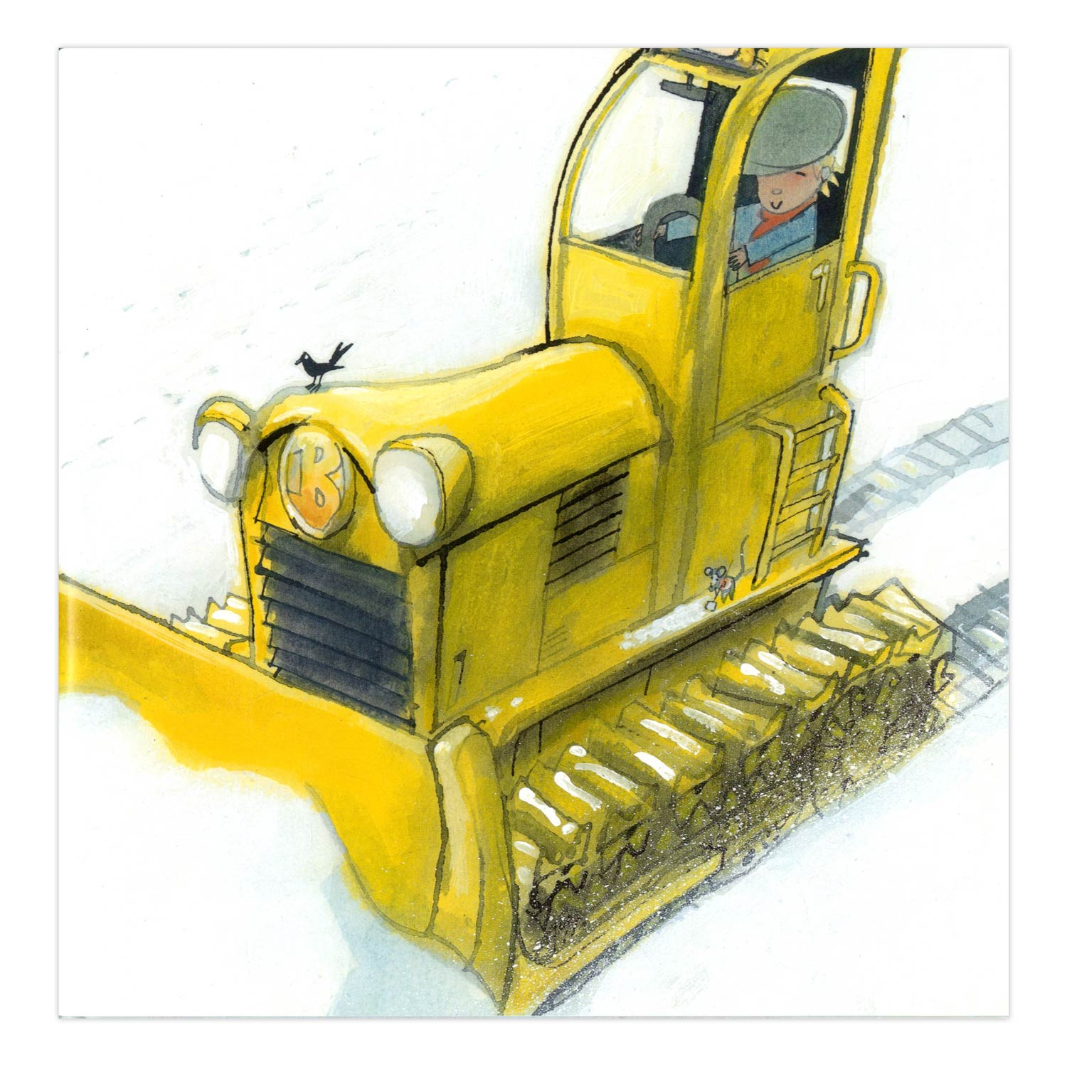 La editorial Gottmer agrupa al granjero boris en la nieve