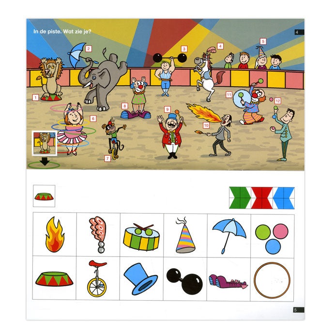 Mini-acrobati loco nel gruppo circo 1-2 (4-6 anni)