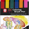 Sakura koi coloring brush pen set bright | 6 kleuren