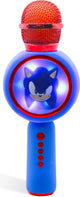 OTL Technologies Sonic the Hedgehog - micrófono de karaoke inalámbrico para niños - pantalla LED iluminada - altavoz - distorsión de voz