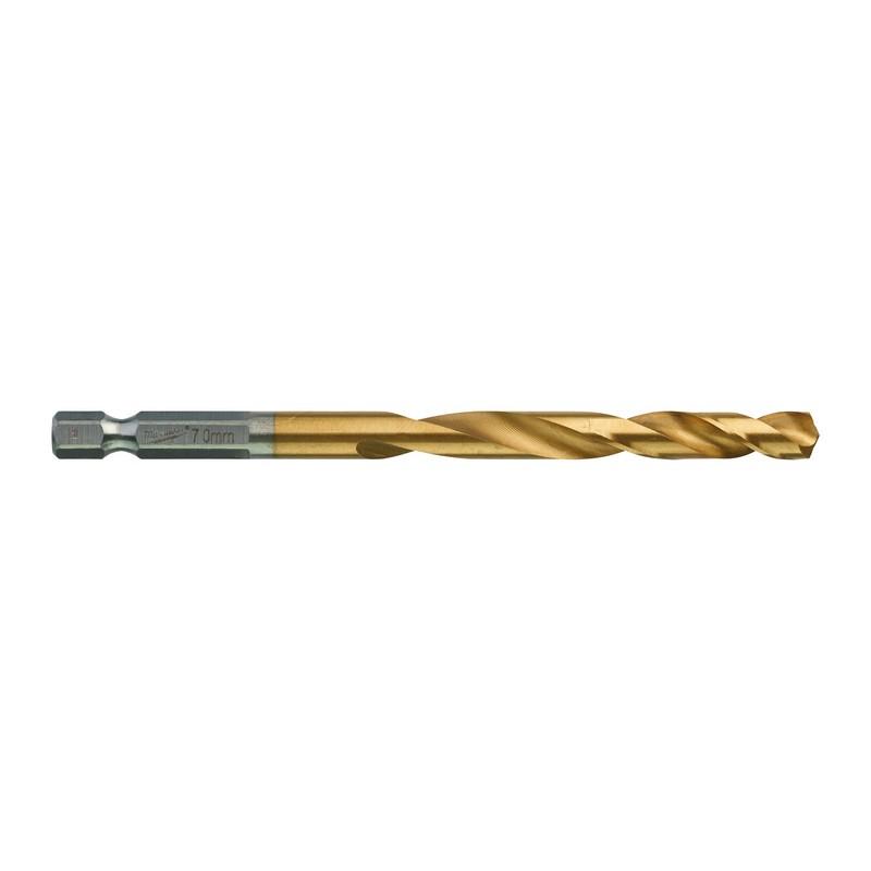 Accesorios milwaukee taladro metal shockwave hss-g ti. 7mm -1 pieza - 48894717