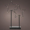 Lumineo estrella LED sobre metal estándar h34cm