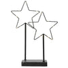Lumineo estrella LED sobre metal estándar h34cm