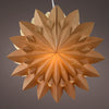 Lumineo estrella LED cartón 40cm con temporizador ámbar