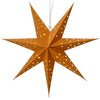 Lumineo estrella LED cartón 40cm con temporizador ámbar