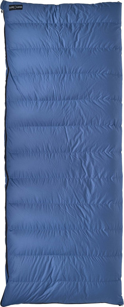 Saco de dormir de plumas Lowland Outdoor - Companion CC XXL - Algodón - 220 x 200 cm - Azul