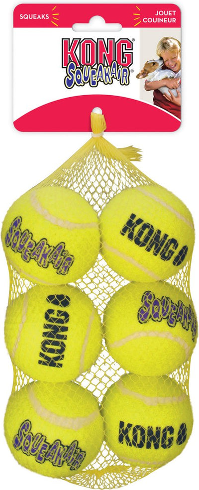 Pallina da tennis Kong Squeakair gialla con squeak