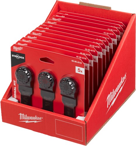 Accessori Milwaukee per Starlock | set di lame in legno e metallo | 5 pezzi - 48906115