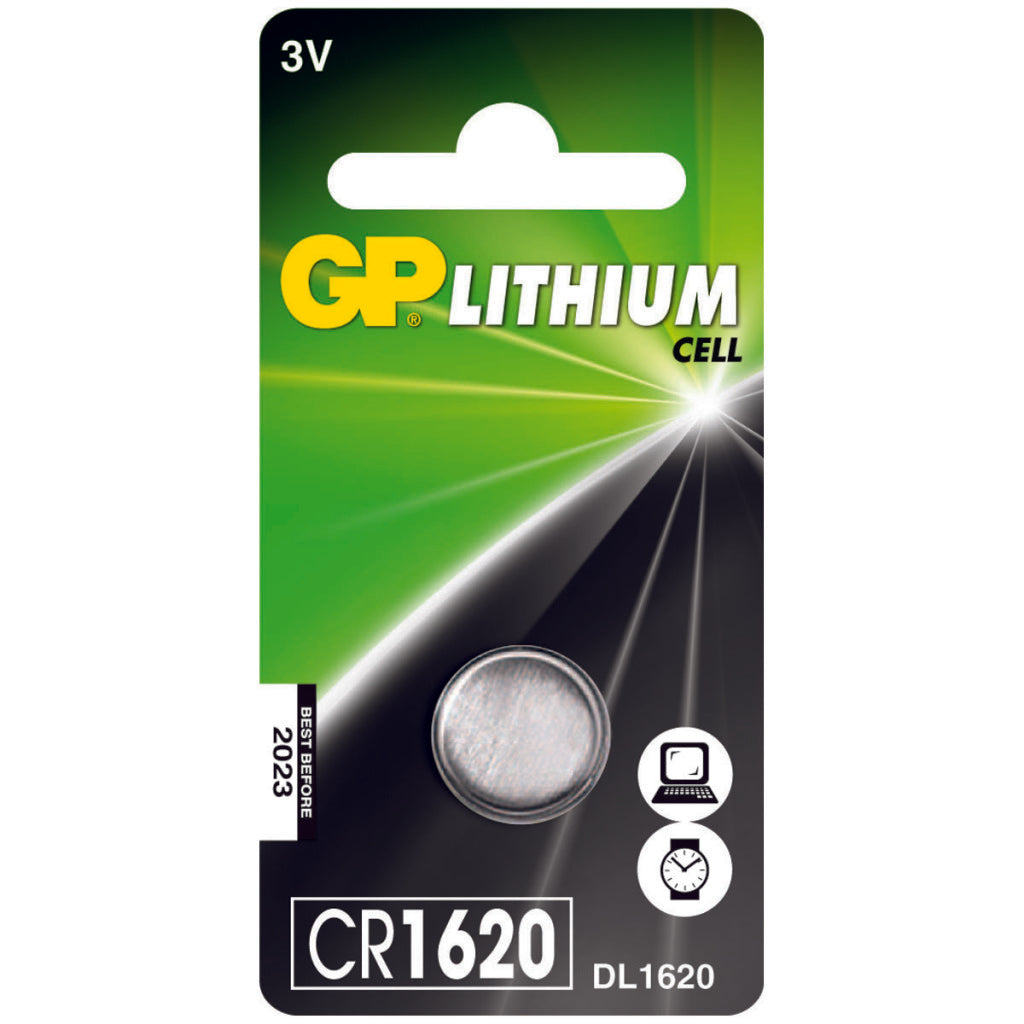 GP - CR1620 Lithium-knoopcel 3V 1PK