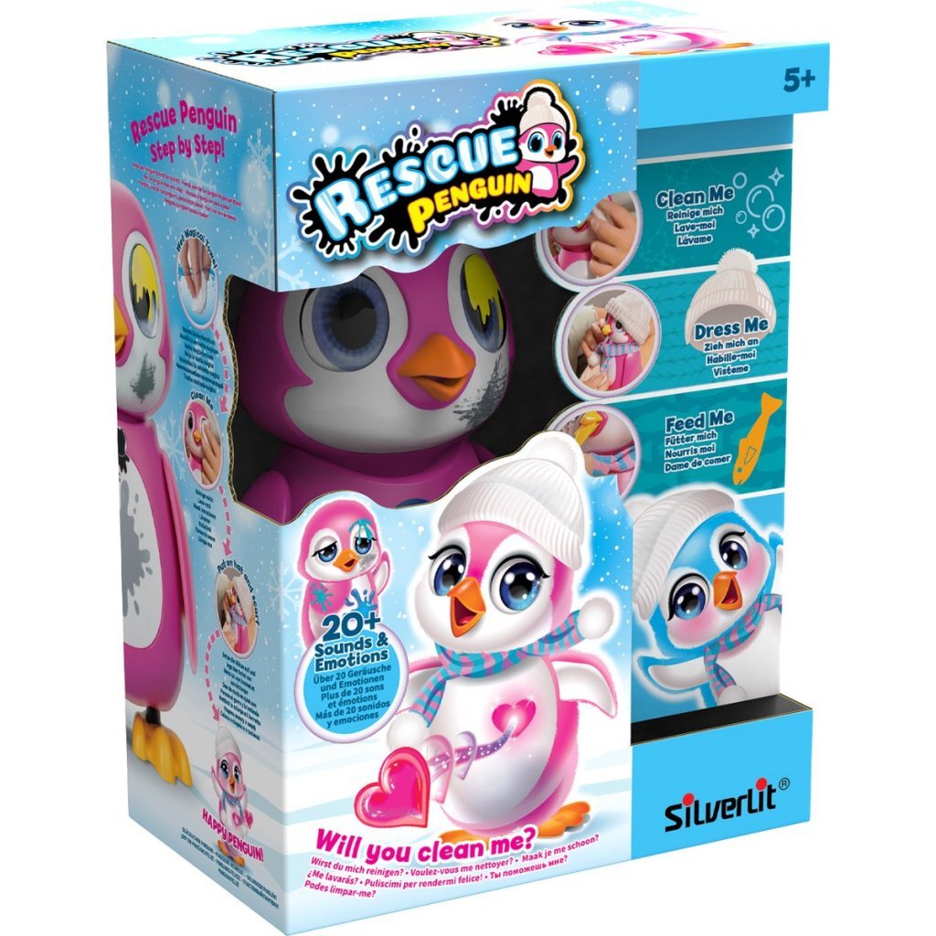 Silverlit Rescue Interactive Penguin Pink