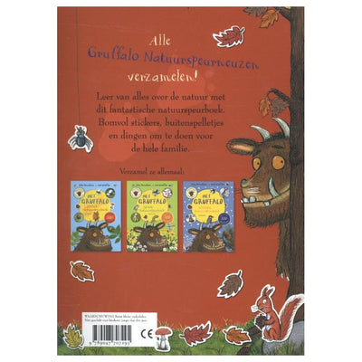 Libro centrale di ricerca della natura autunnale della casa del libro gruffalo