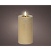 Lumineo led kaars wax goud ø7xh15cm