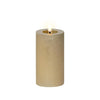 Lumineo led kaars wax goud ø7xh15cm