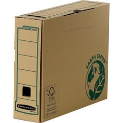 Caja archivadora Fellowes Earth serie A4 cartón reciclado marrón