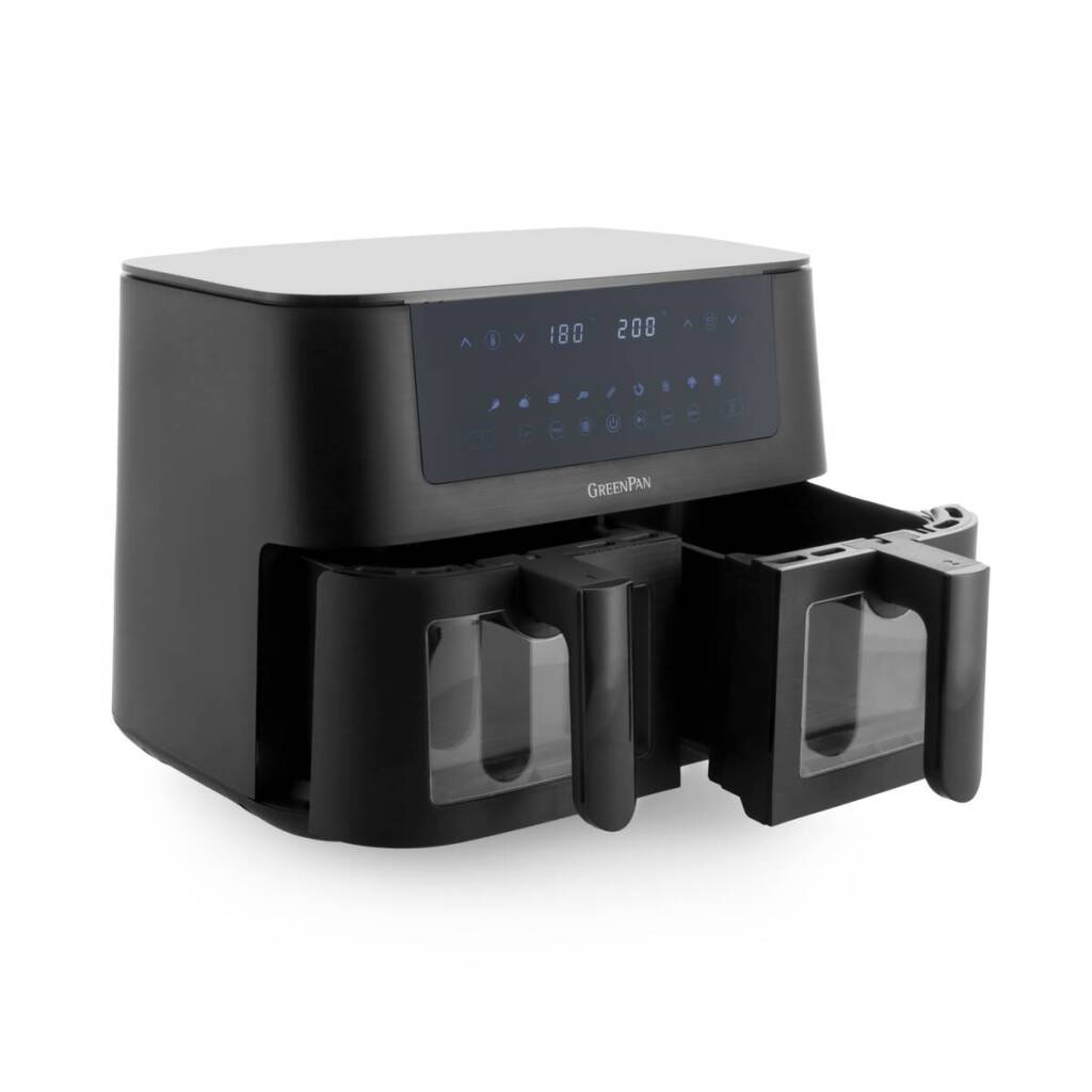 Greenpan Bistro Airfryer 2x4l 3000 vatios negros