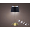 Lumineo led tafellamp oplaadbaar zwart h30,5cm