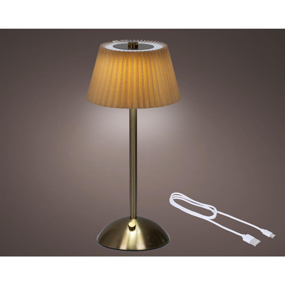 Lumineo LED table lamp rechargeable gold h30.5cm