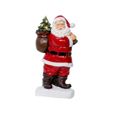 Statua Lumineo Babbo Natale LED 9x19,5x31,5cm