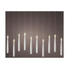 Set candele LED Lumineo 10 pezzi bianco ø1,5xh15cm