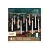 Set candele LED Lumineo 10 pezzi bianco ø1,5xh15cm