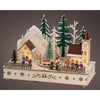 Lumineo kerstscene hout led 14x28x20cm