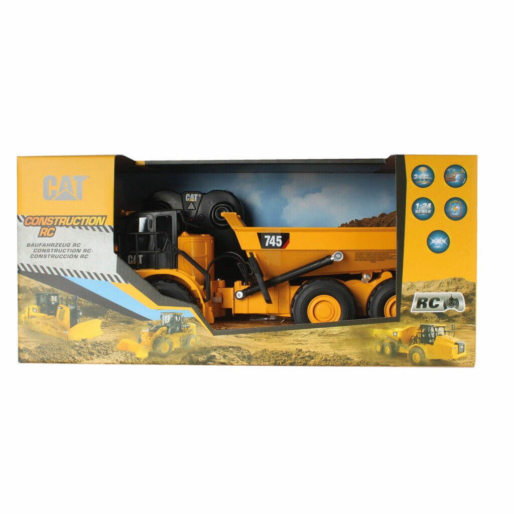 Carrera 1:24 rc cat 745 kiepwagen