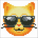 Diamante dotz diamond dotz dipinto diamante cool gatto 10x10 cm