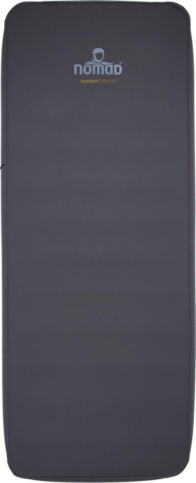 Nomad ® darwin xw 15.0 sleeping mat self-inflating | 198cm x 77cm | dark gray | 15 cm thickness | body shaping | comfortable camping