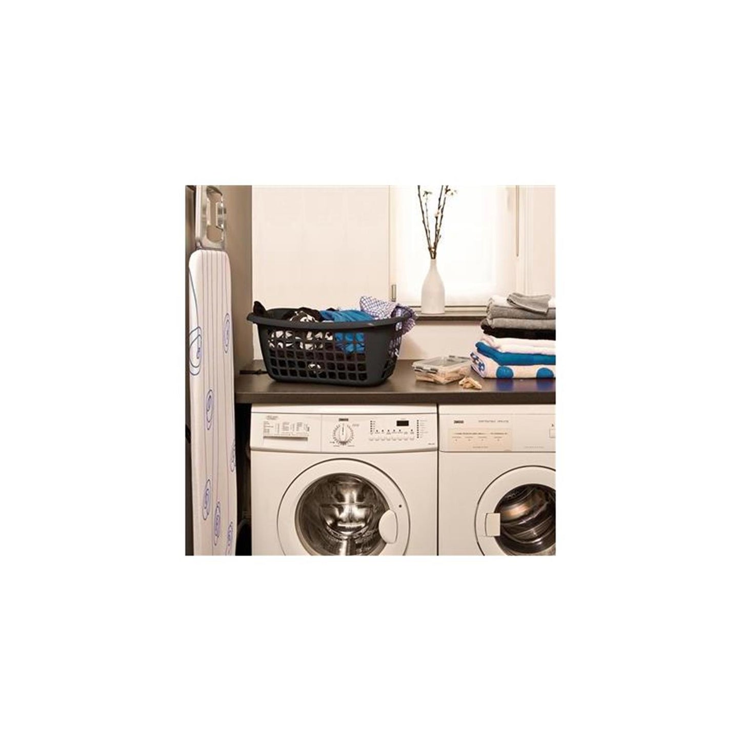 Cesto portabiancheria Sunware Basic 55 cm nero