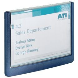 Targa per porta resistente a clic 14,9 x 10,55 cm blu