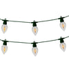 Lumineo luz de fiesta led efecto llama de fuego l350cm