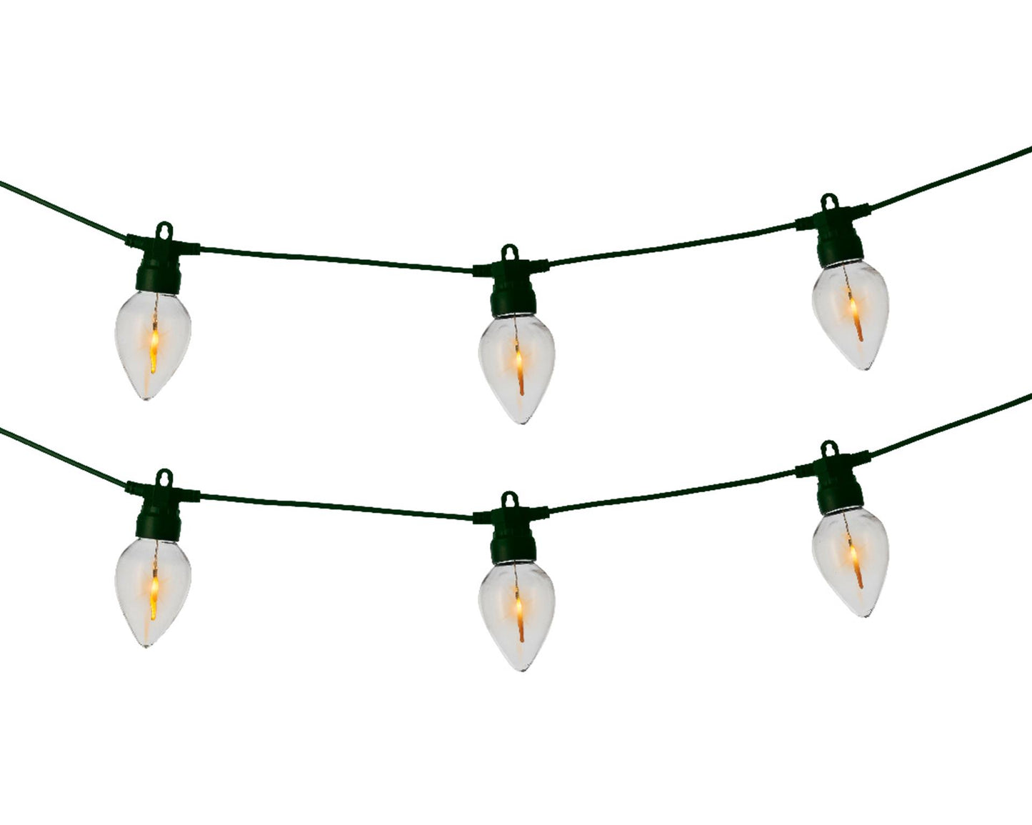Lumineo luz de fiesta led efecto llama de fuego l350cm