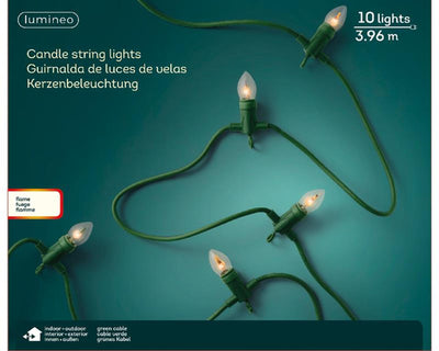 Lumineo fiamma luminosa 10lampade 396cm