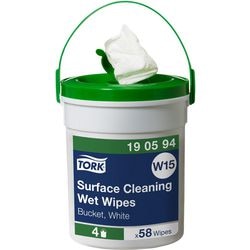 Salviette umidificate Tork Q82-4905243 tessuto bianco confezione 58 pezzi