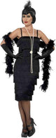 Smiffys - costume da flapper - l - nero